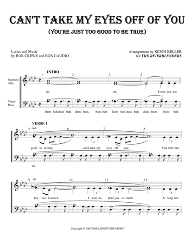 Can't Take My Eyes Off Of You (arr. Kevin Keller)