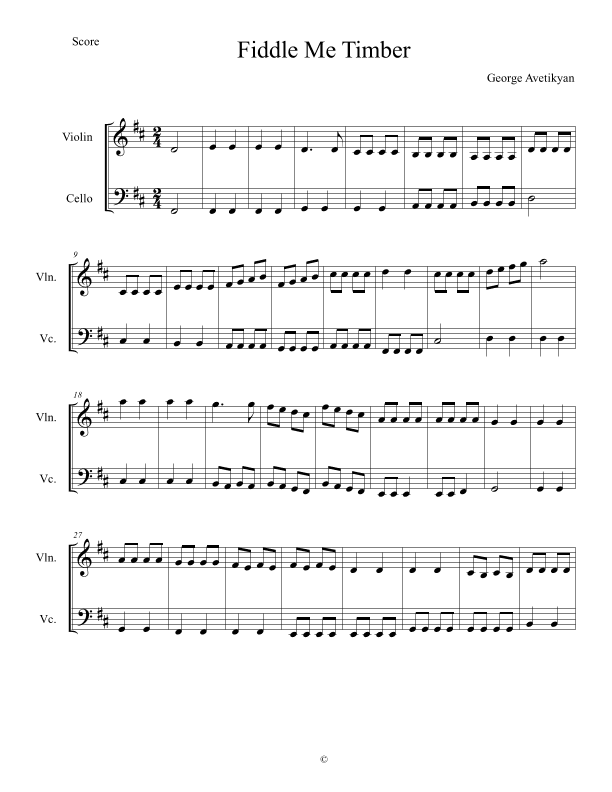 Fiddle Me Timber