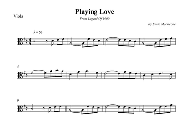 Playing Love (arr. Wesley S. SIlva)