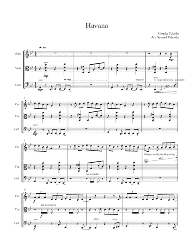 Havana (arr. Samuel Valentín)