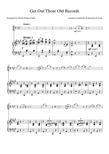 Get Out Those Old Records (arr. Derek STUART-CLARK)