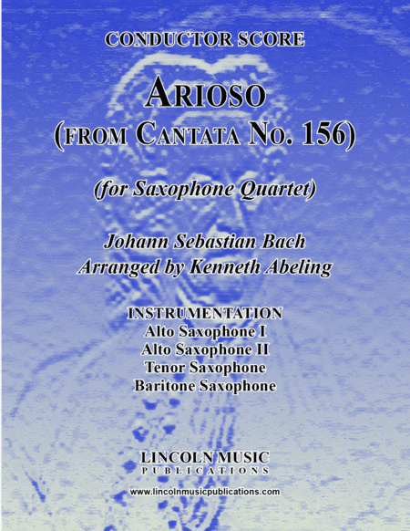 Bach - Arioso - from Cantata No. 156 (for Saxophone Quartet AATB) (arr. Kenneth Abeling)