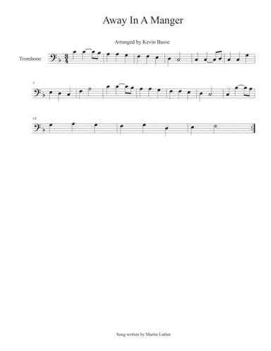 Away In A Manger - Trombone (arr. Kevin Busse)