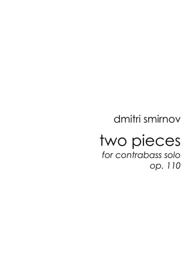 Two Pieces for  solo double bass
