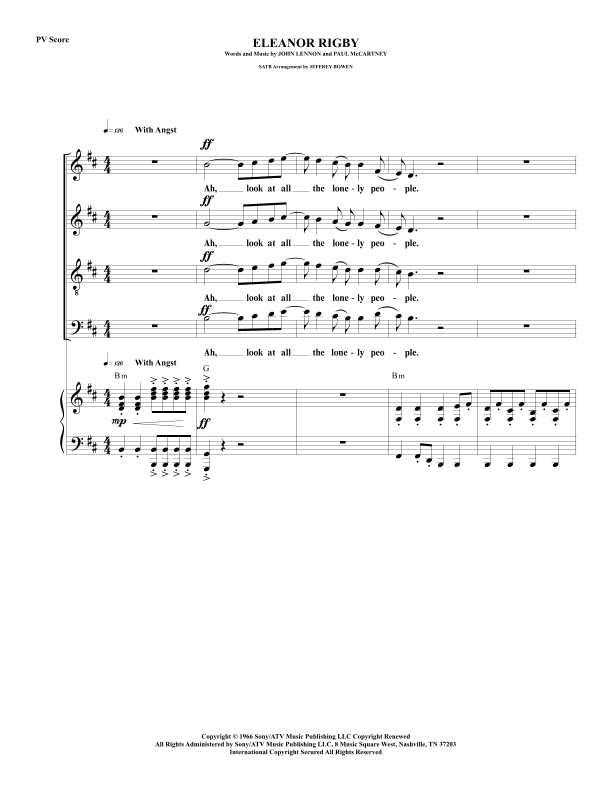 Eleanor Rigby (arr. Jeffrey Bowen)