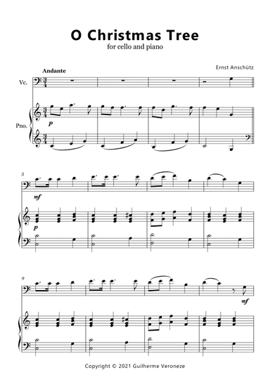 O Christmas Tree (Cello + Piano) (arr. Guilherme Veroneze)