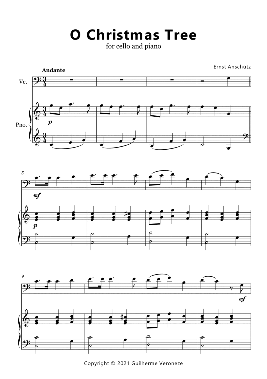 O Christmas Tree (Cello + Piano) (arr. Guilherme Veroneze)