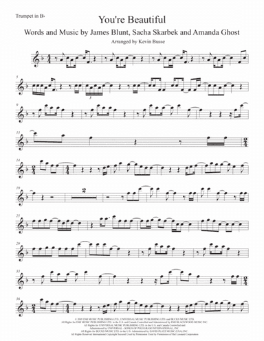 You're Beautiful (arr. Kevin Busse)