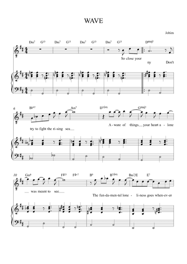 Wave (arr. Alex Nunes Rodriguez)