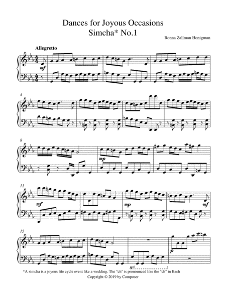 Dances for Joyous Occasions