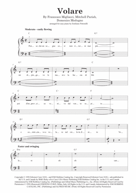 Volare (arr. Emiliano Petronilli)