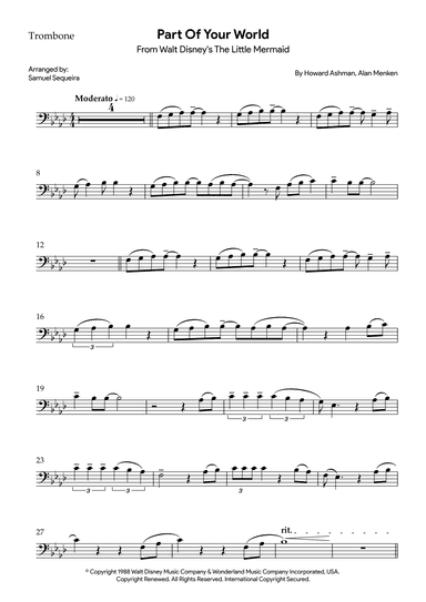 Part Of Your World (reprise) (arr. Samuel Sequeira)