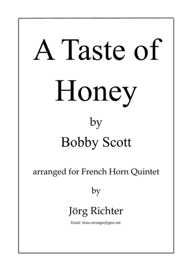 A Taste Of Honey (arr. Jörg Richter)