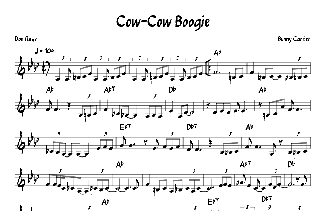Cow-cow Boogie (arr. John Fries)