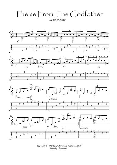 The Godfather (main Theme) (arr. PianoSheetNow)