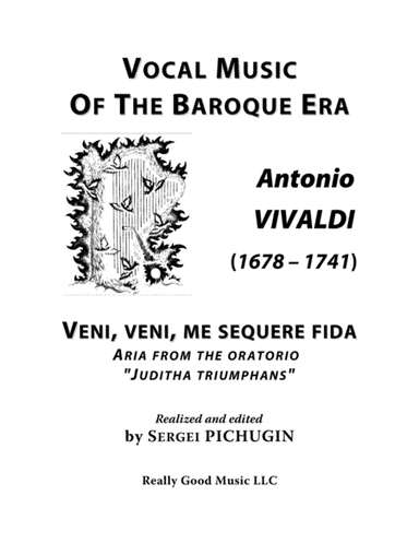VIVALDI Antonio: Veni, veni, me sequere fida, aria from the oratorio "Juditha triumphans", arranged (arr. Sergei PICHUGIN)