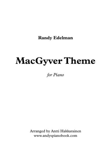 Macgyver - Theme (arr. Antti Hakkarainen)