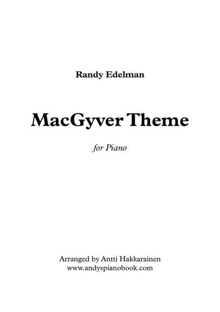 Macgyver - Theme (arr. Antti Hakkarainen)