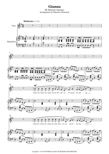 Gianna (arr. Maurizio Chiavaroli)