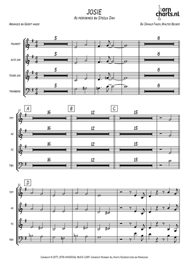 Josie (arr. Gerrit Hager)