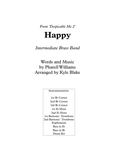Happy (arr. Kyle Blake)