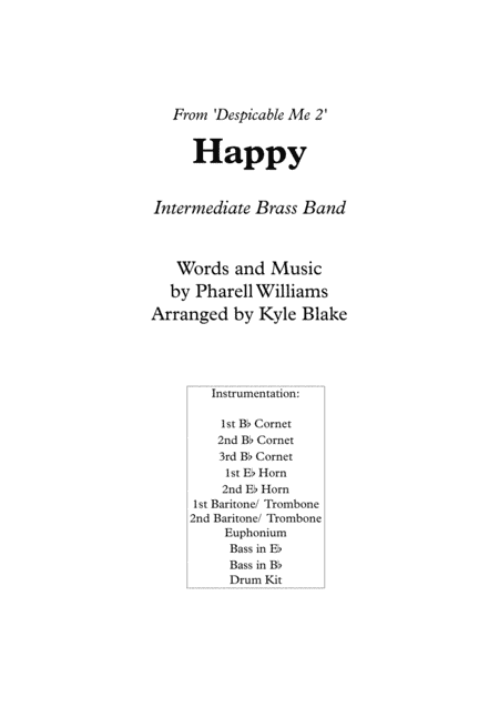 Happy (arr. Kyle Blake)