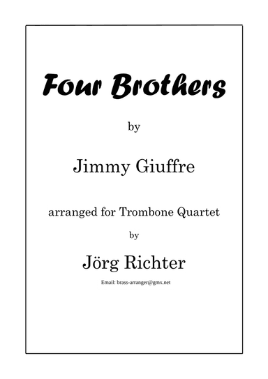 Four Brothers (arr. Jörg Richter)