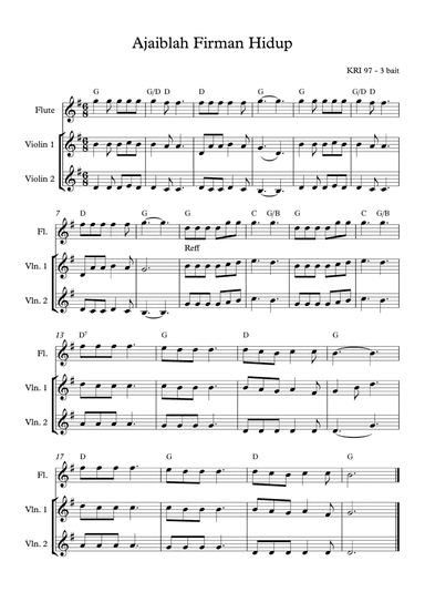 Wonderful Words of Life / Ajaiblah Firman Hidup (arr. Angie Wiranata)