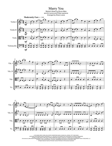 Marry You (arr. Sherry Lewis)