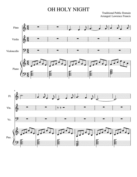 Oh Holy Night (arr. Lawrence Francis)