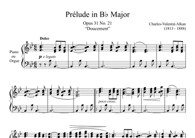 Prelude Opus 31 No. 21 in Bb Major (arr. Zachary Corbett)