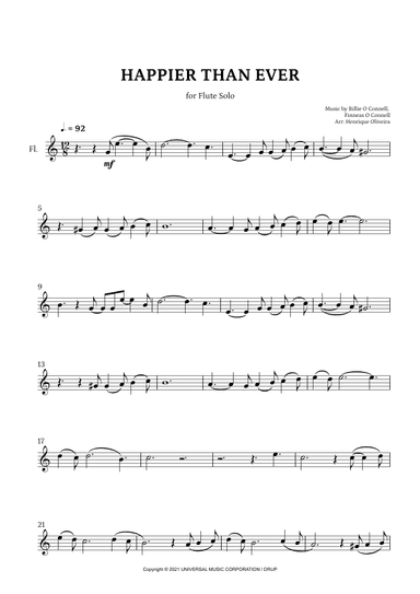 Happier Than Ever (arr. Henrique Oliveira)