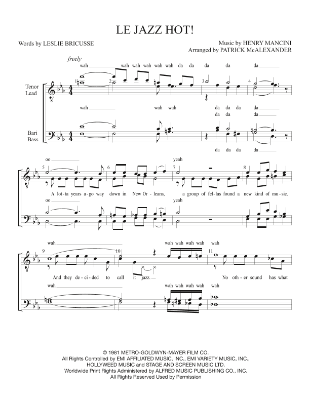 Le Jazz Hot (arr. Patrick McAlexander)