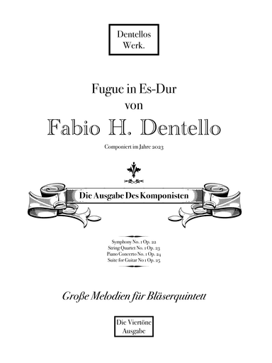 Fugue in Eb Major for Woodwind Quintet