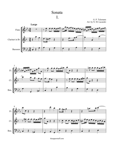 Sonata in C Minor Movement I (arr. Nick Lacanski)