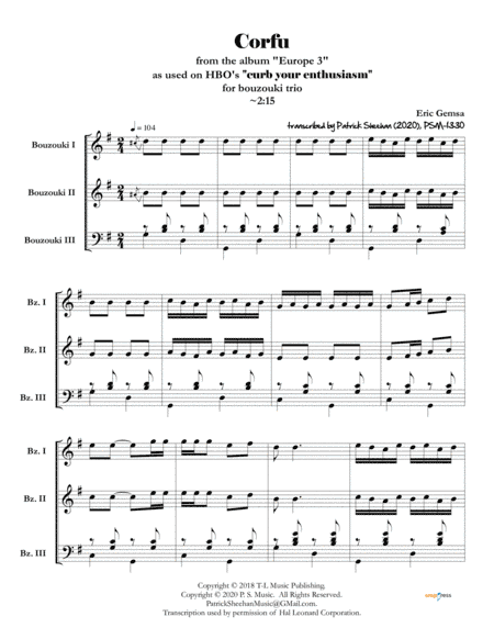Eskimo Lumber (arr. Patrick Sheehan)