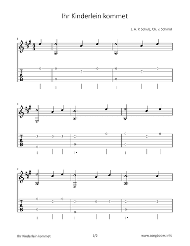 Ihr Kinderlein kommet (arr. Bettina Schipp)