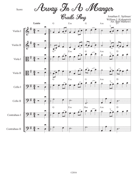 Away In A Manger (Cradle Song) (arr. Bob Mathews)