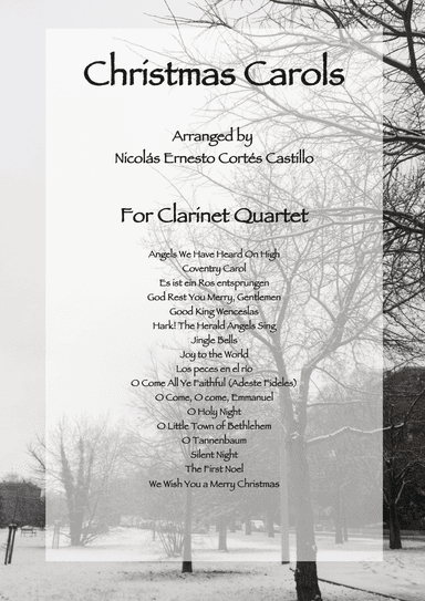 17 Christmas Carols for Clarinet Quartet (arr. Nicolás Cortés Castillo)