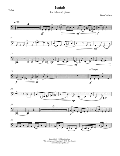 Tuba Solo - Isaiah (with piano accompaniment)