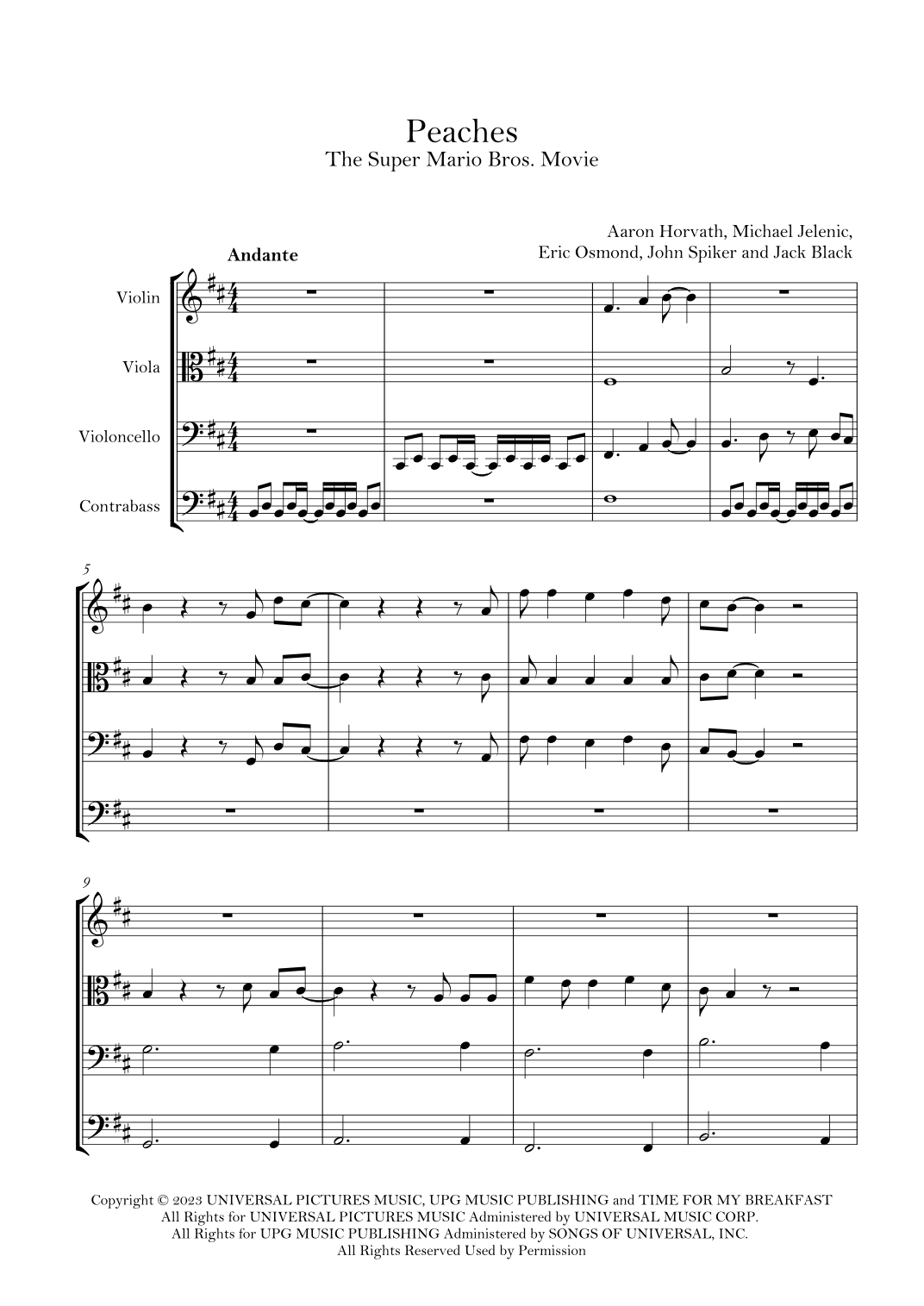 Peaches (arr. Lila Lali)