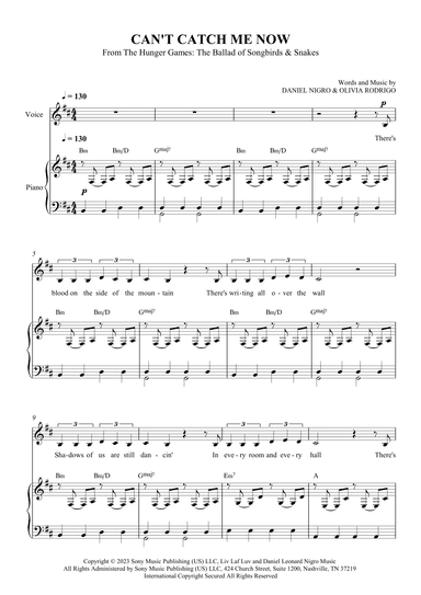 Can't Catch Me Now (arr. SCMusic)