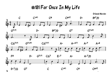 For Once In My Life (arr. John Fries)