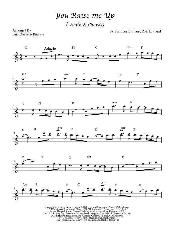 You Raise Me Up (arr. Luís Gustavo Rossato)