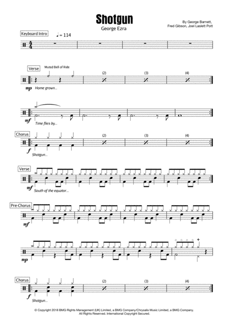 Shotgun (arr. Ben Garraway)
