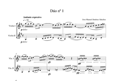 Dúo para 2 violines nº 1