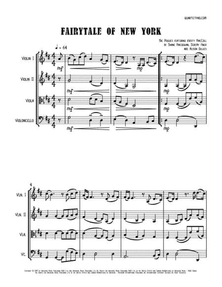 Fairytale Of New York (arr. Alison Gillies)