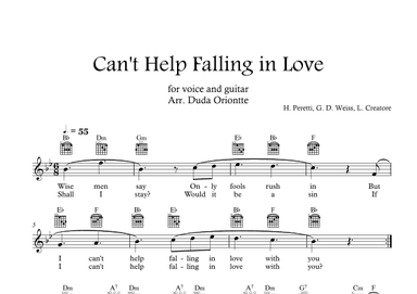 Can't Help Falling In Love (arr. Duda Oriontte)