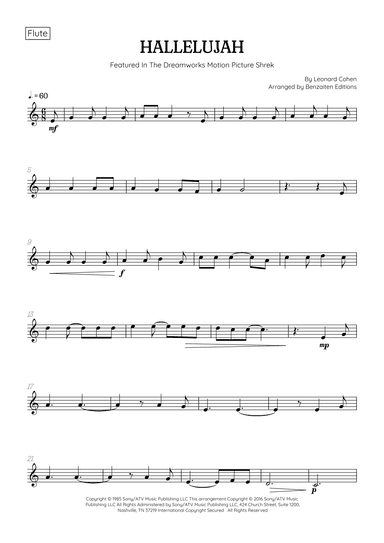 Hallelujah (arr. Benzaiten Editions)