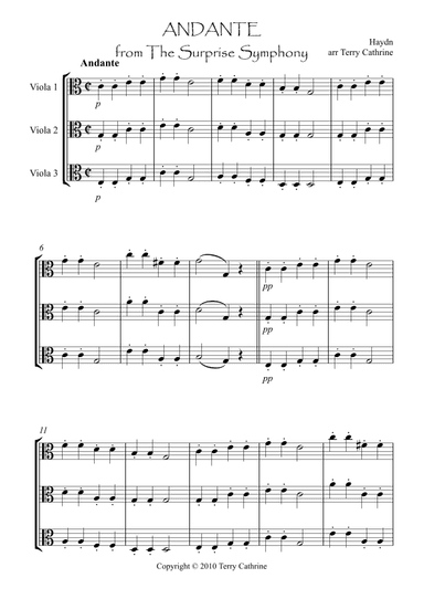 Andante from the Surprise Symphony (arr. Terry Cathrine)
